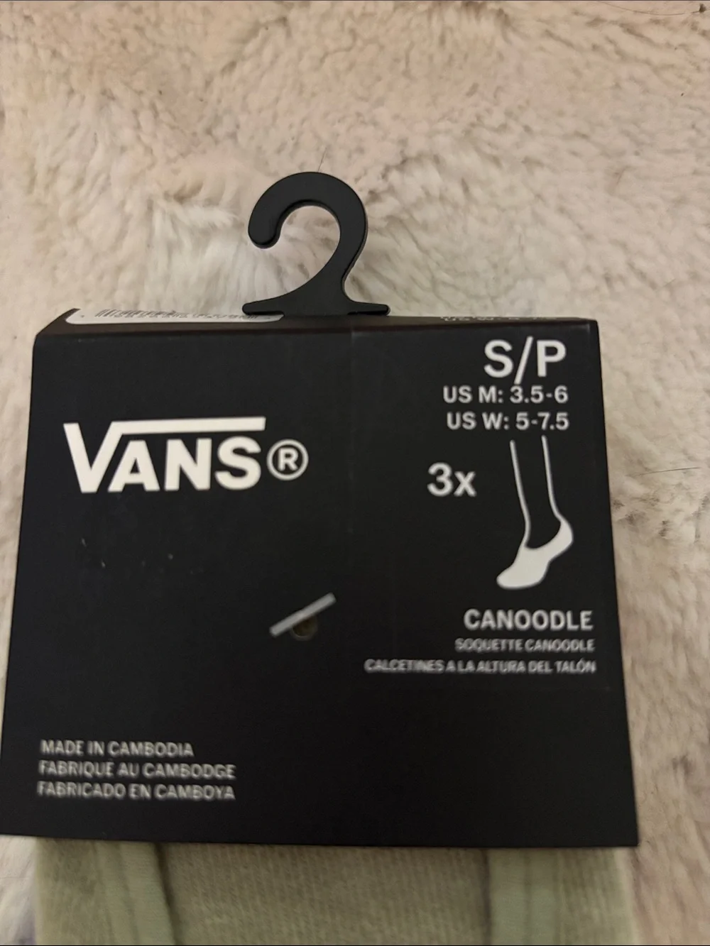 Vans teens , women’s 3 pack sock no show socks size nwt